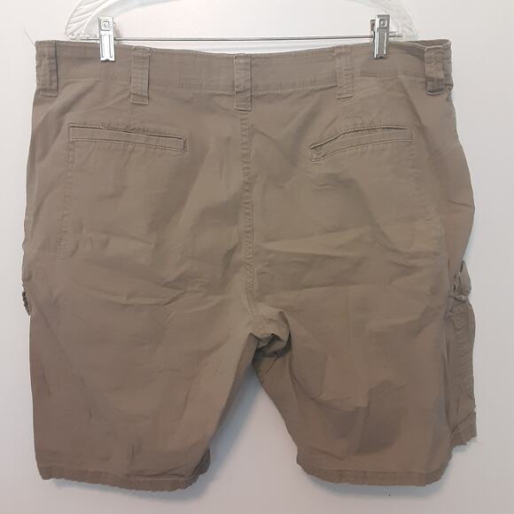 Wrangler Cargo Shorts Mens Size 40 Brown Stretch Outdoor Tactical Ripstop - Picture 7 of 11